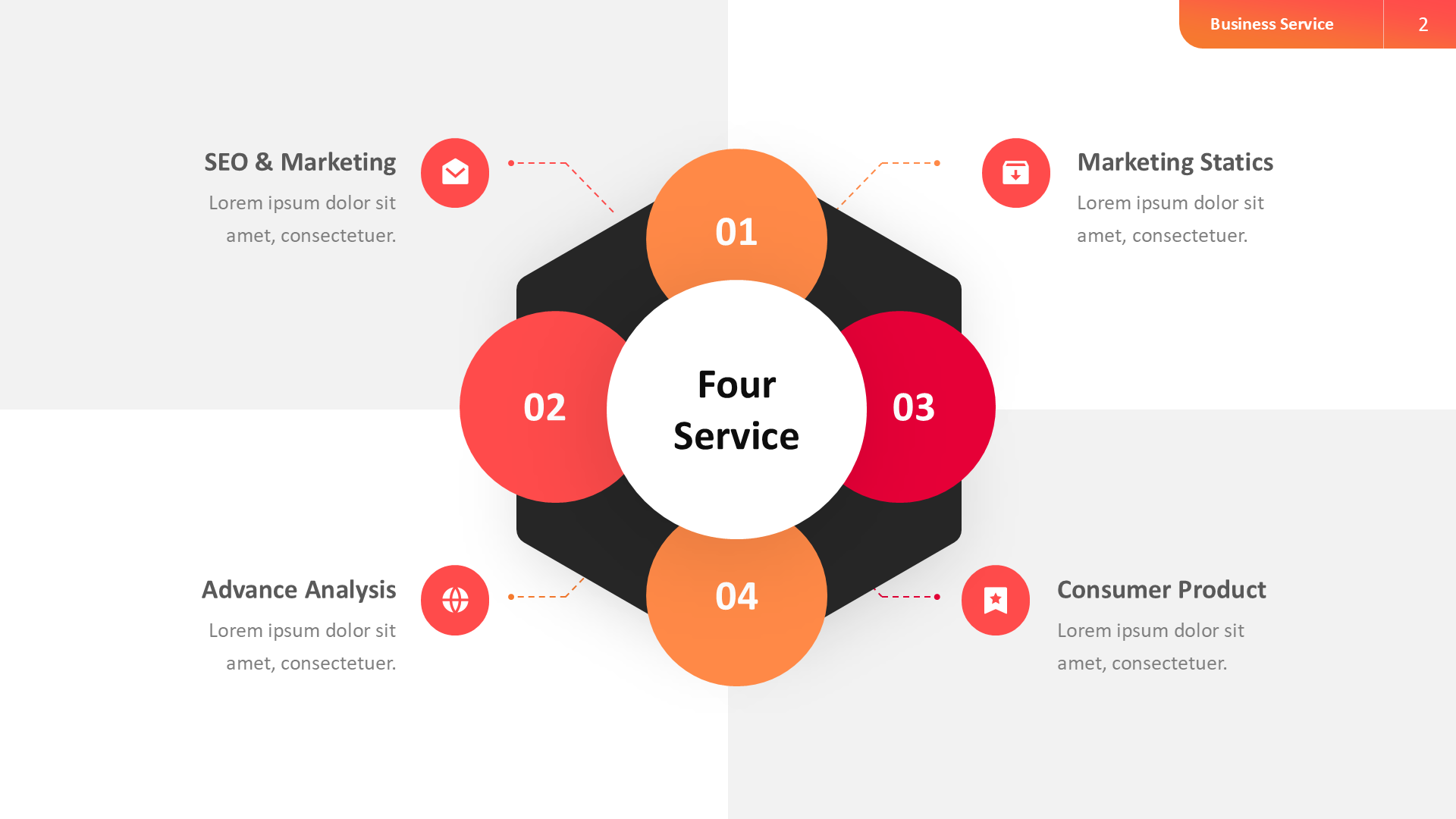 Service Business - Light (no Image) slide 2